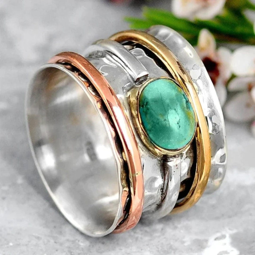 Anillo vintage de turquesa Carmen, Lucía & Rocío