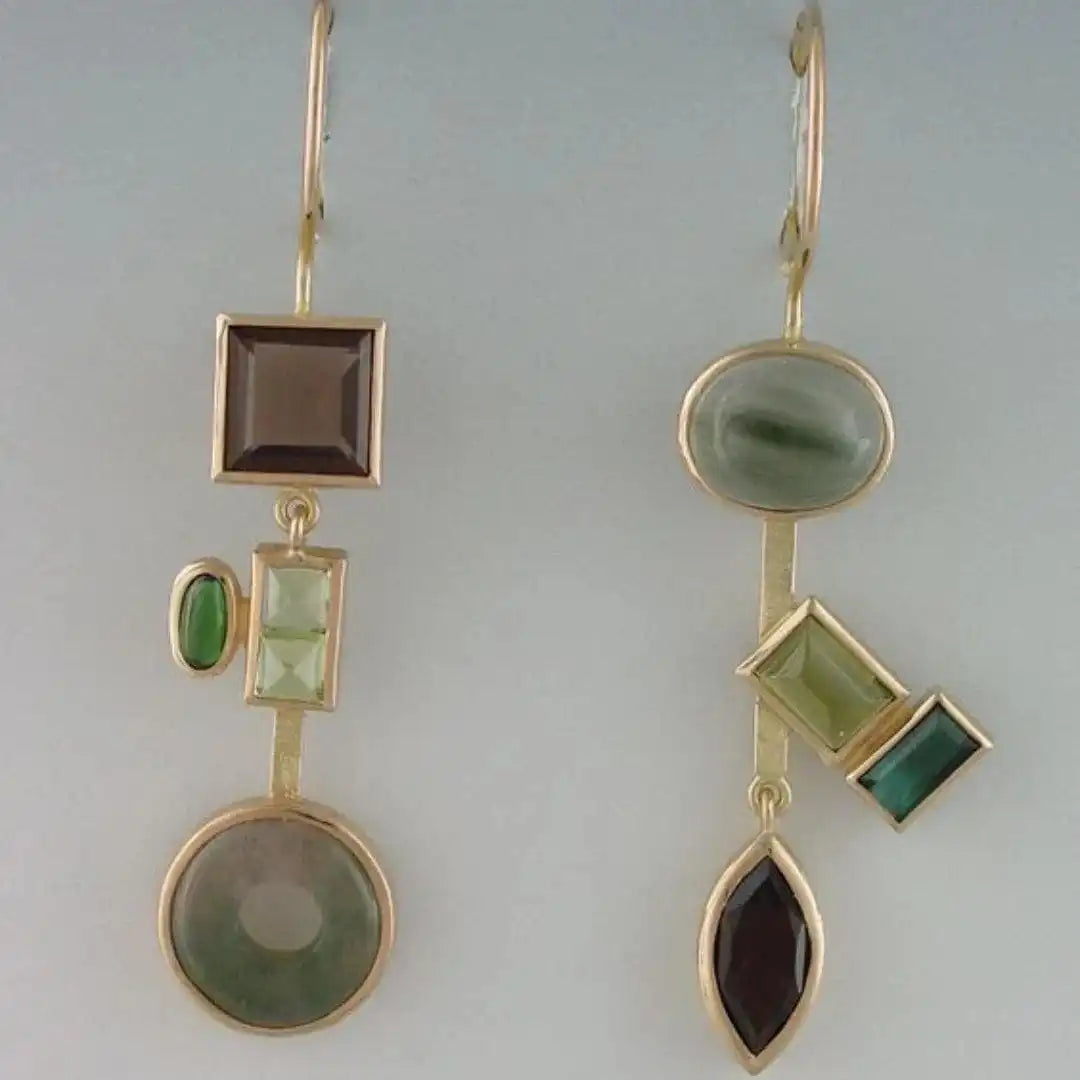Pendientes colgantes vintage Bosque de Cristal de cristal — Carmen, Lucía & Rocío