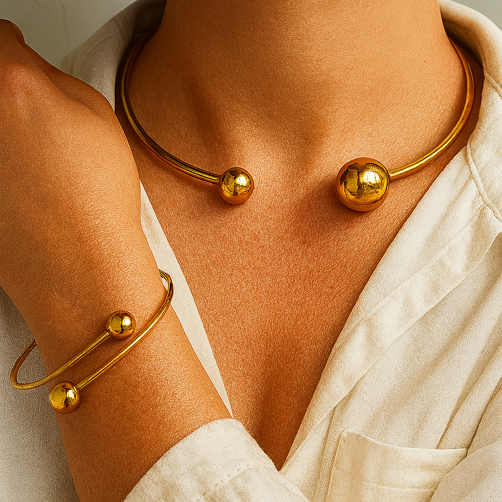 Conjunto de collar y pulsera seleccionado