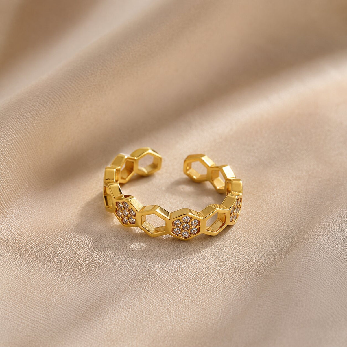 Anillo ajustable de eslabones Carmen, Lucía & Rocío – imagen 2