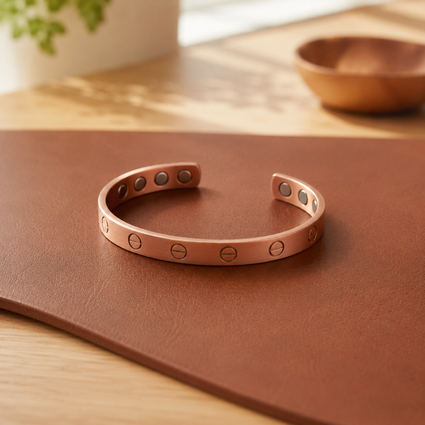 Pulsera de cobre con ojete