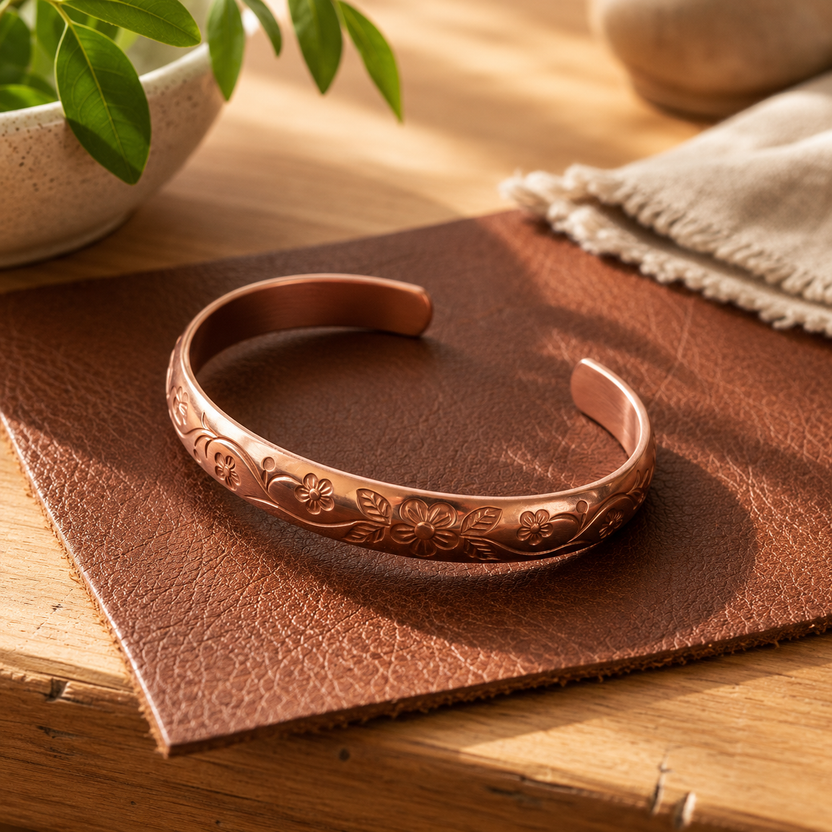 Pulsera de cobre Blossom