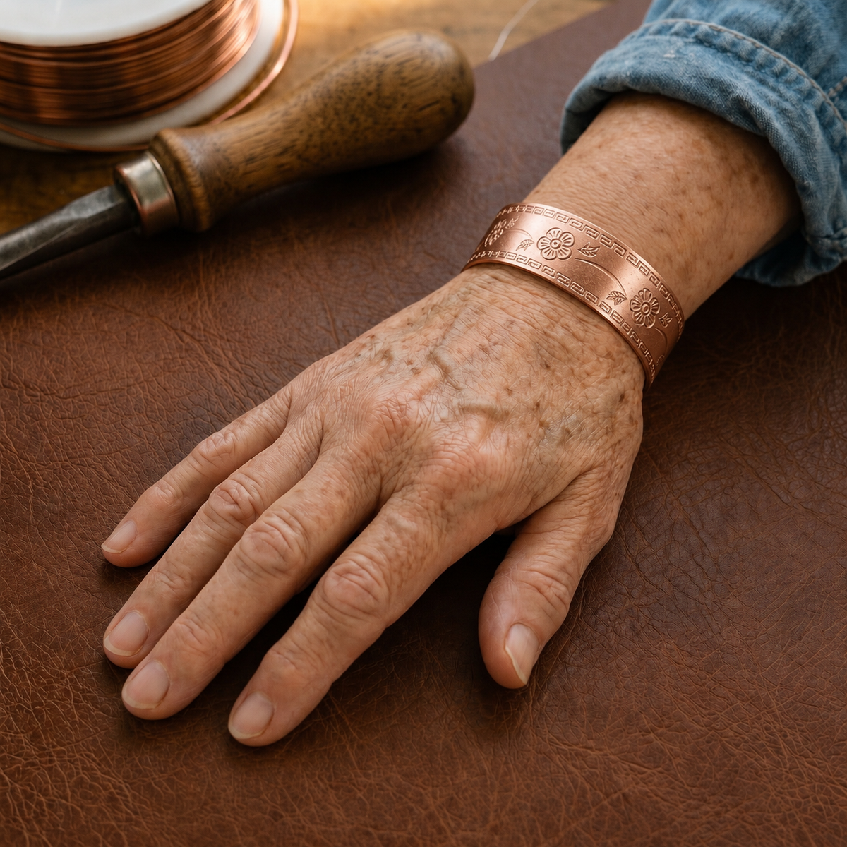 Pulsera de cobre Fret – imagen 2