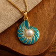Collar Pearl Blue Shell – imagen 2