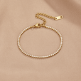 Pulsera tenis dorada atemporal – imagen 2