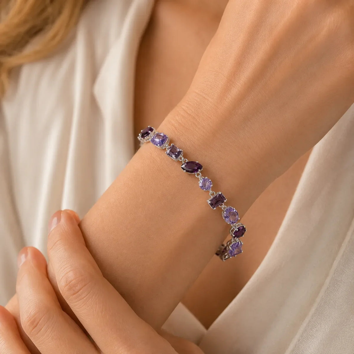Pulsera con forma de caramelo de cristal