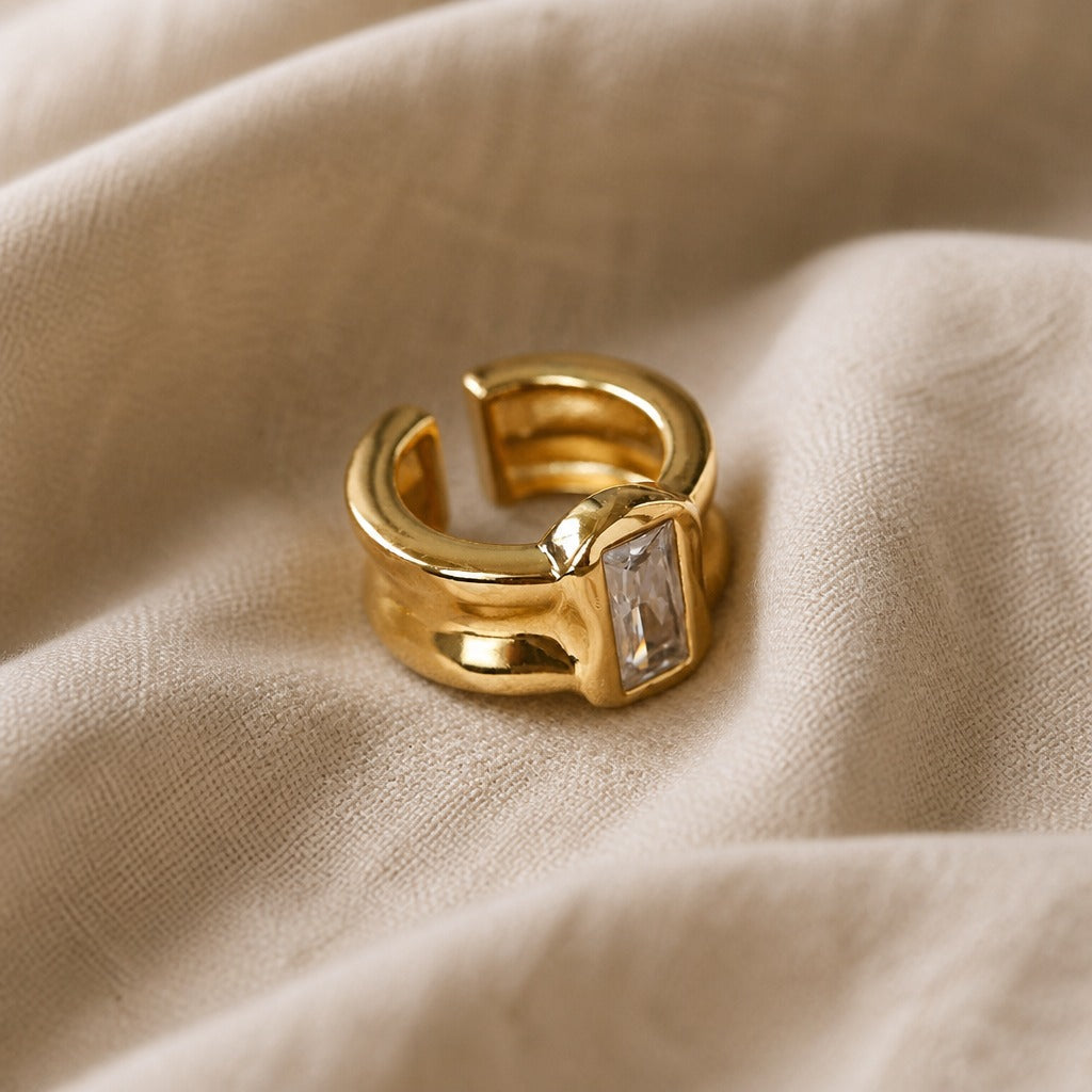 Anillo statement de cristal Royale