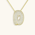 Collar con inicial Bubble de cristales – imagen 6