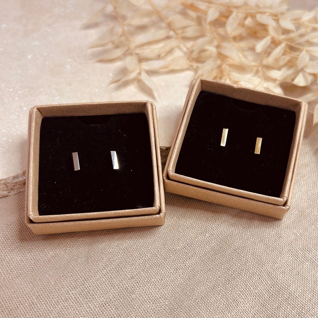 Pendientes minimalistas de barra para el día a día – imagen 2