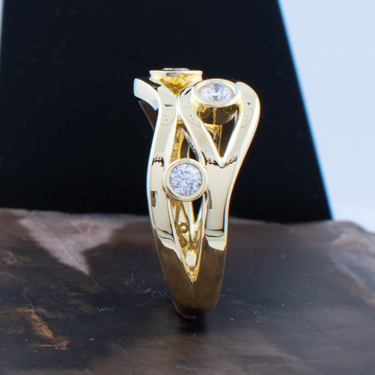 Anillo vintage clásico de cristales – imagen 2
