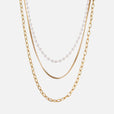 Collar de topacio triple