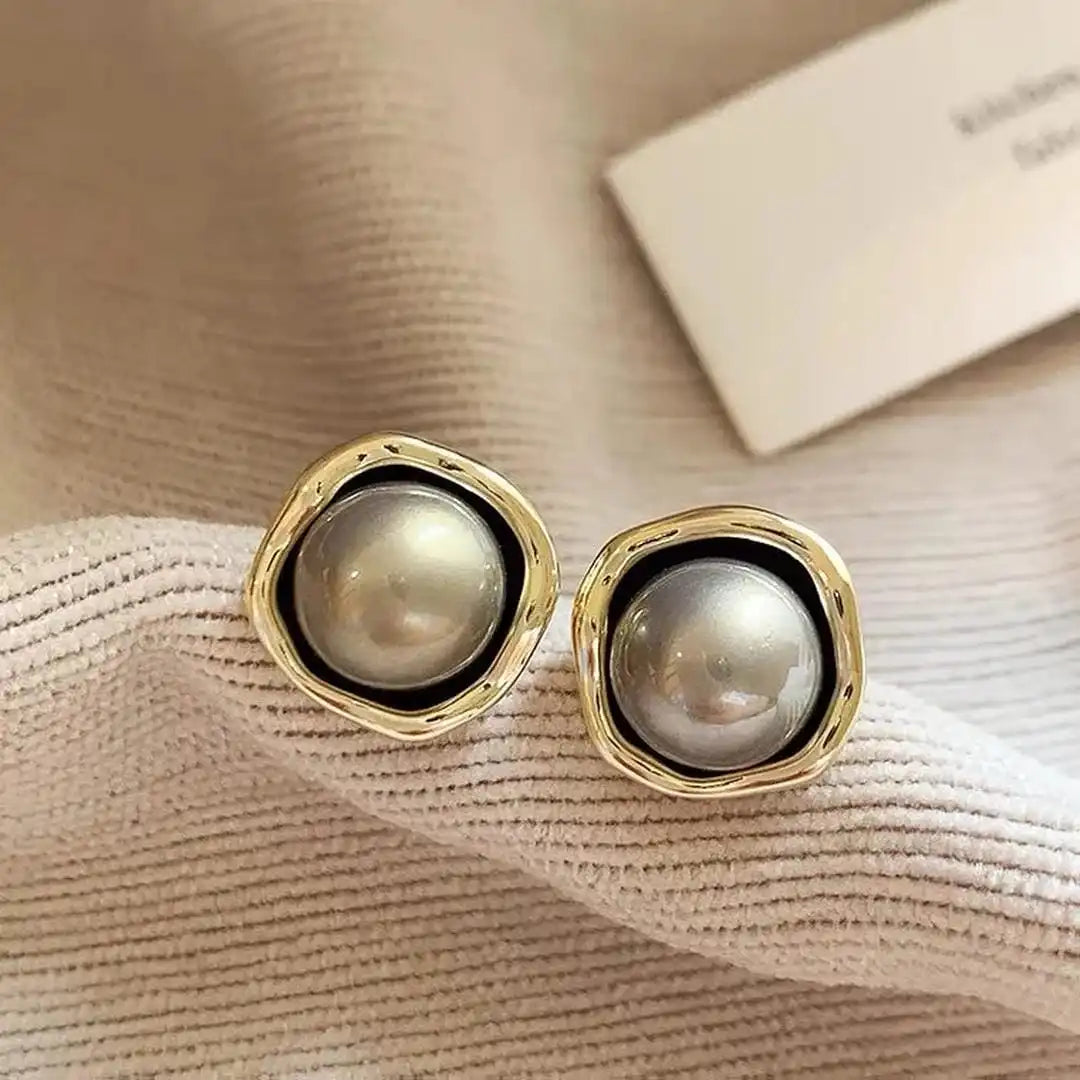Pendientes de perla negra sofisticados – imagen 2