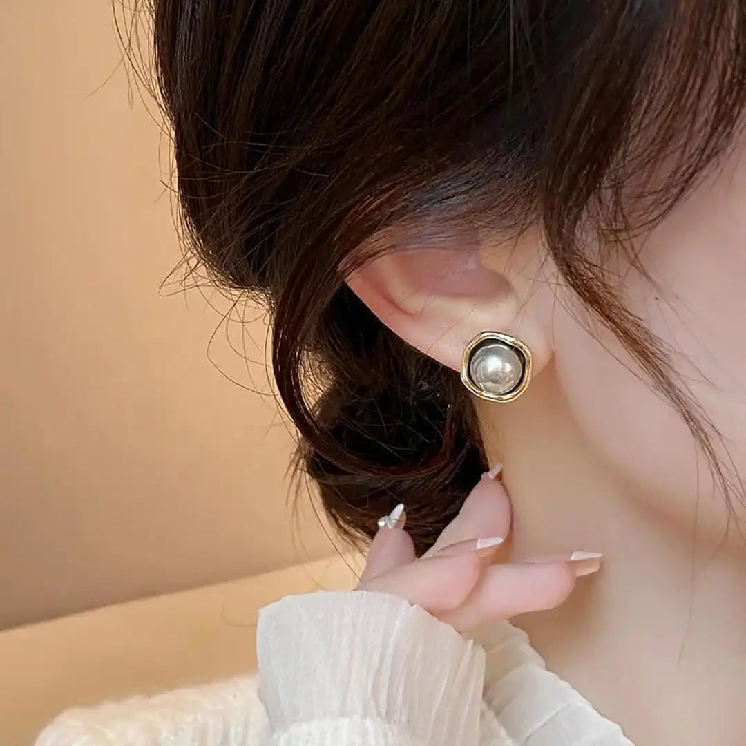Pendientes de perla negra sofisticados – imagen 3