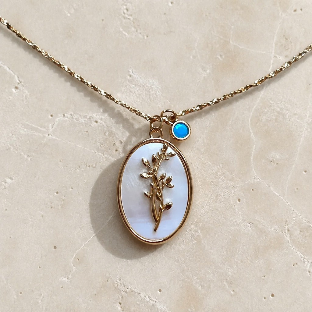 Colección de collares vintage con piedra de nacimiento – imagen 13
