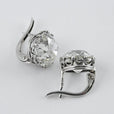 Pendientes Luxe vintage de circonita plateada – imagen 2