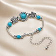 Pulsera exquisita de cuentas con mariposa