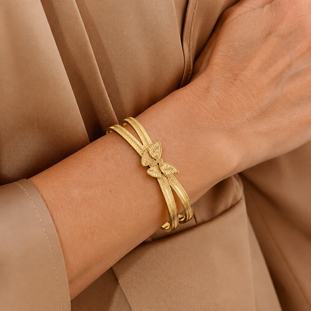 Brazalete manguito exquisito de mariposa – imagen 3