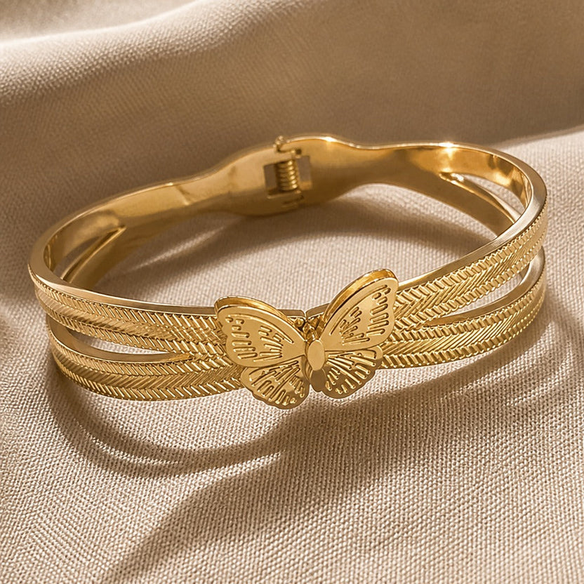 Brazalete manguito exquisito de mariposa