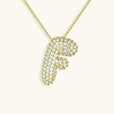 Collar con inicial Bubble de cristales – imagen 8