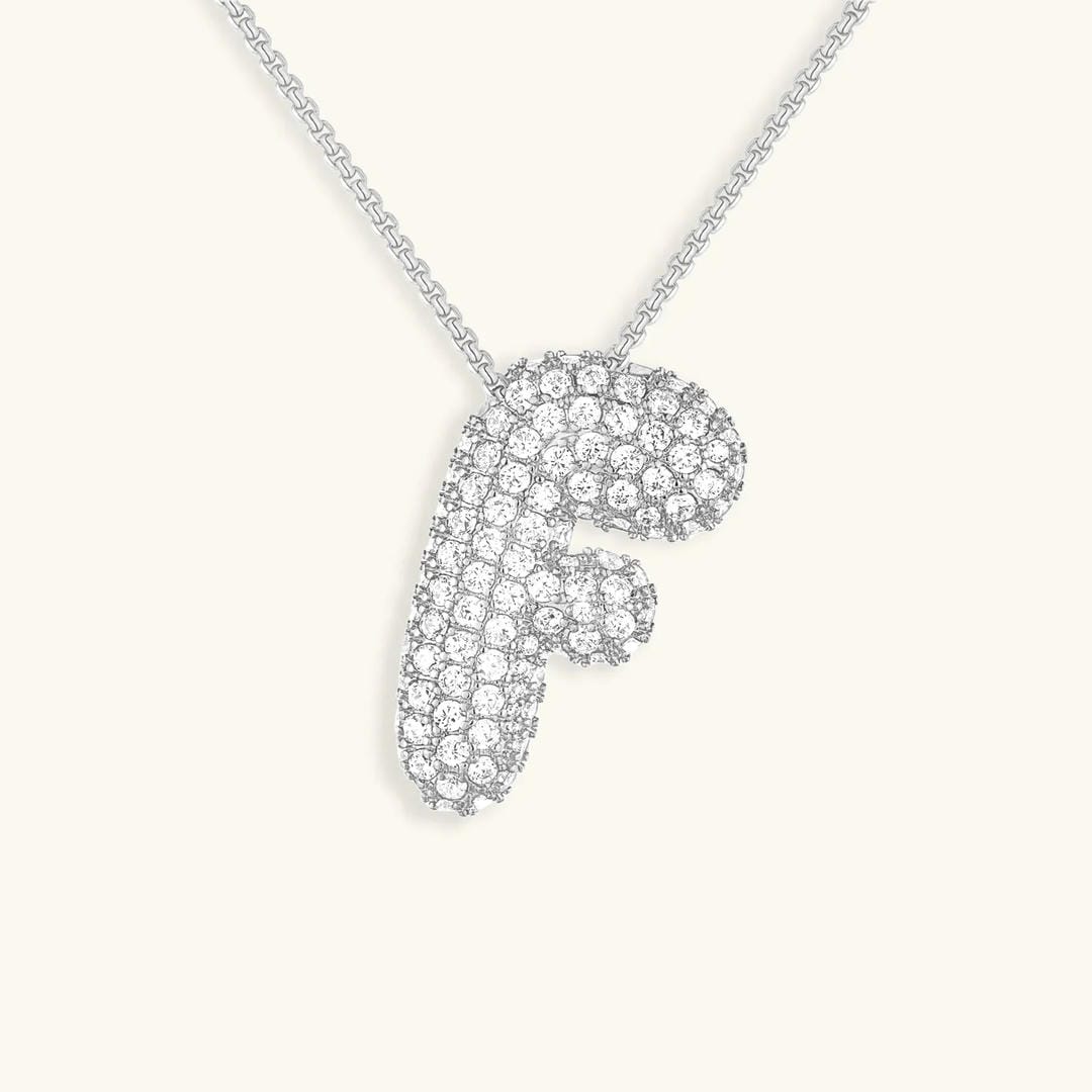 Collar con inicial Bubble de cristales – imagen 37