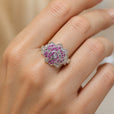 Anillo de plata con flores majestuosas – imagen 2