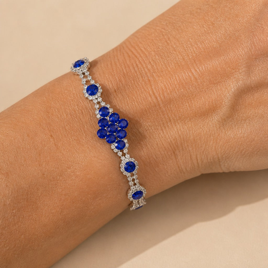 Pulsera ajustable de cadena floral – imagen 2