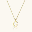 Collar vintage dorado con inicial – imagen 12