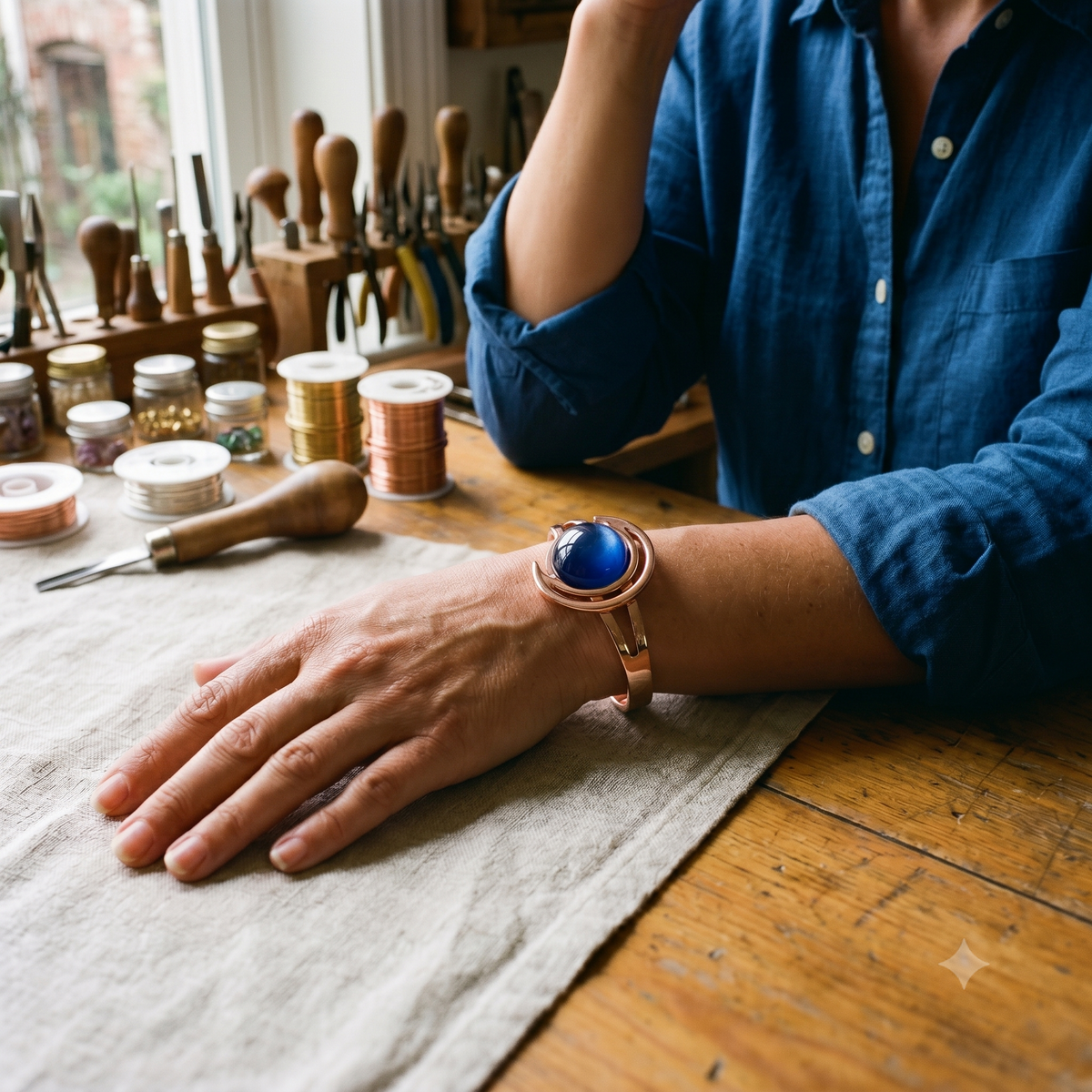 Pulsera orbe de cobre – imagen 2