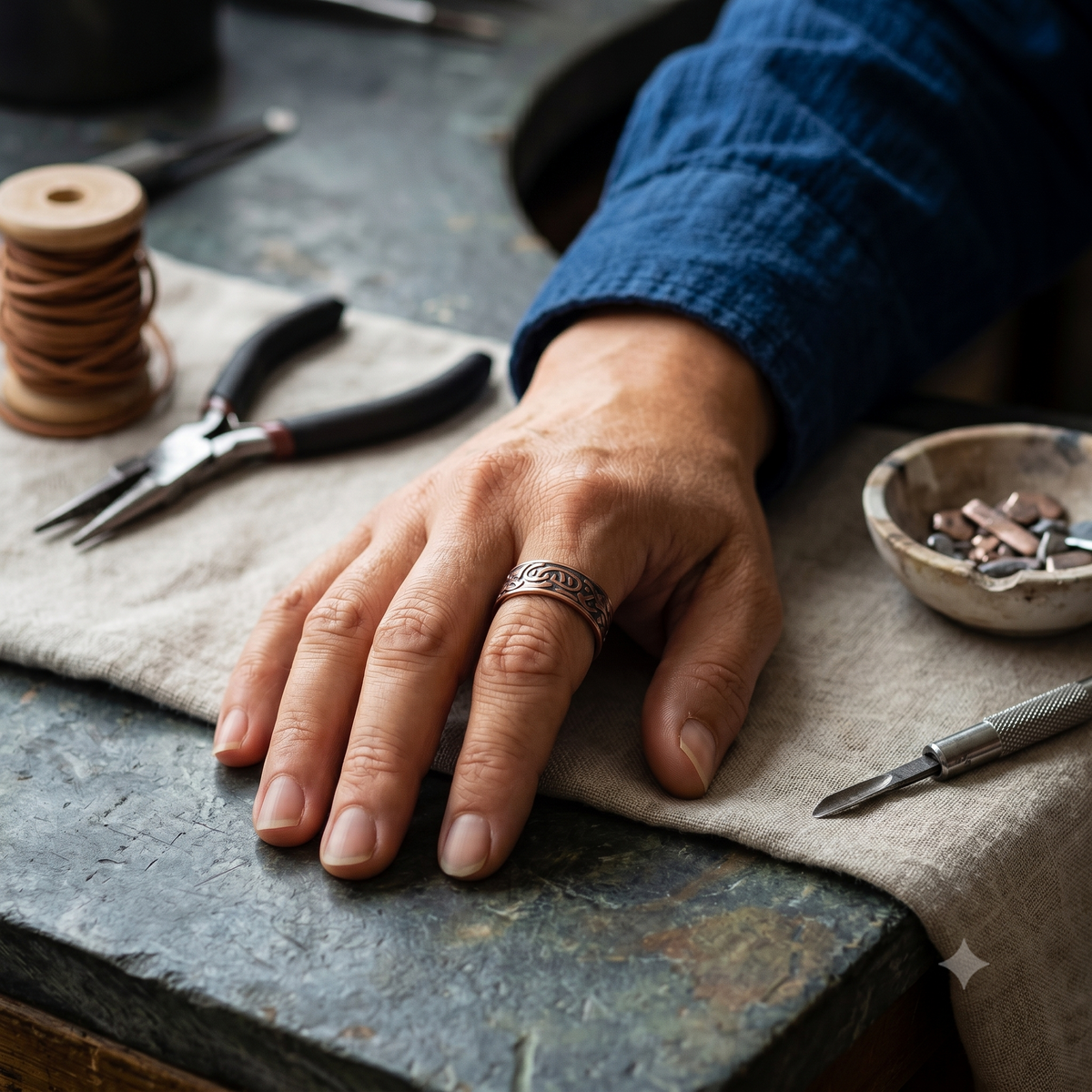 Anillo de cobre Nub – imagen 2