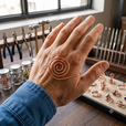 Espiral de cobre Cascade para la mano – imagen 2