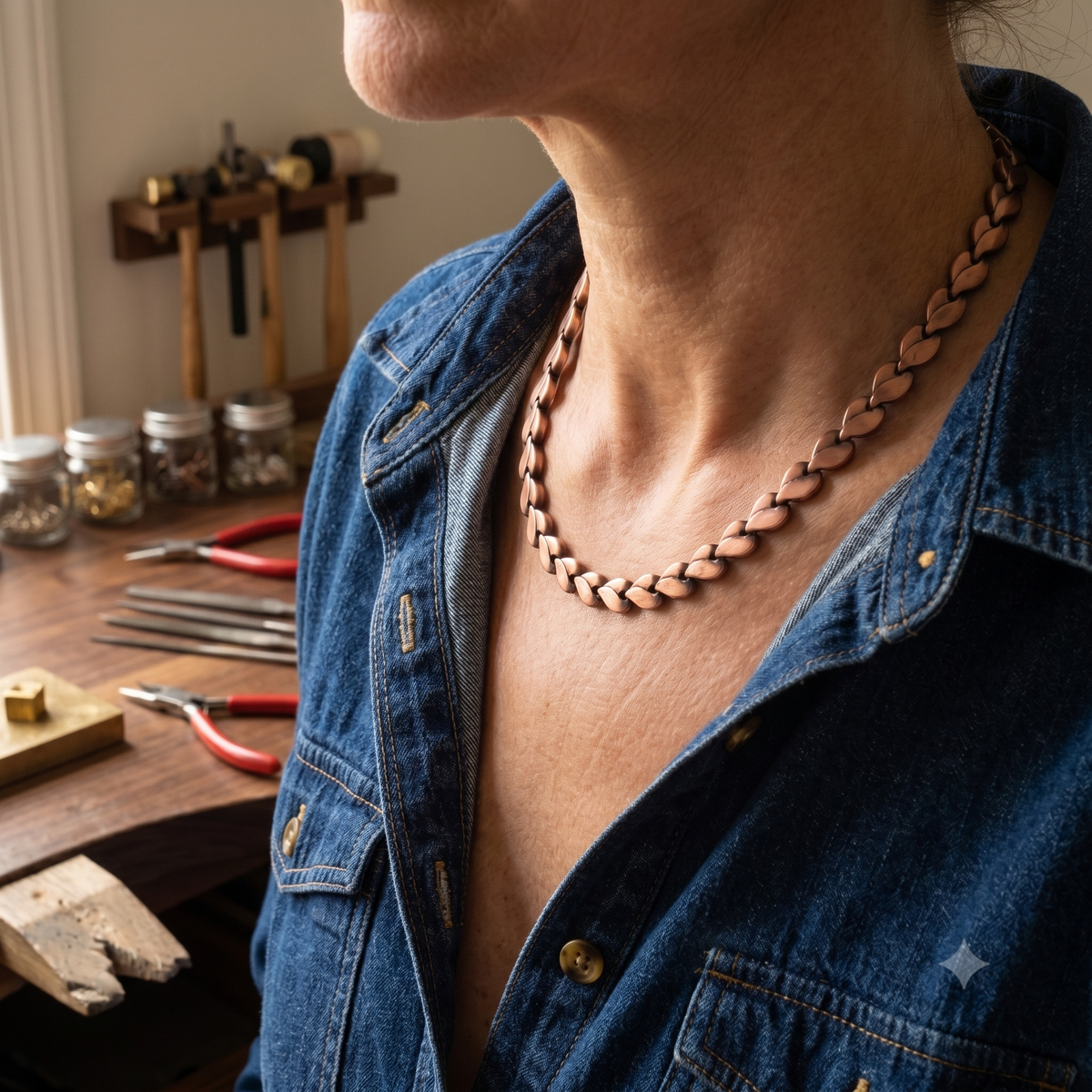 Collar de cobre Bramble – imagen 2