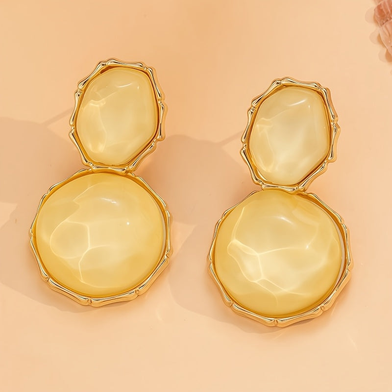 Pendientes de oro geométricos – imagen 2