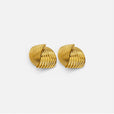 Pendientes torsionados dorados modernos – imagen 2