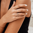 Anillo ajustable Serene dorado – imagen 6