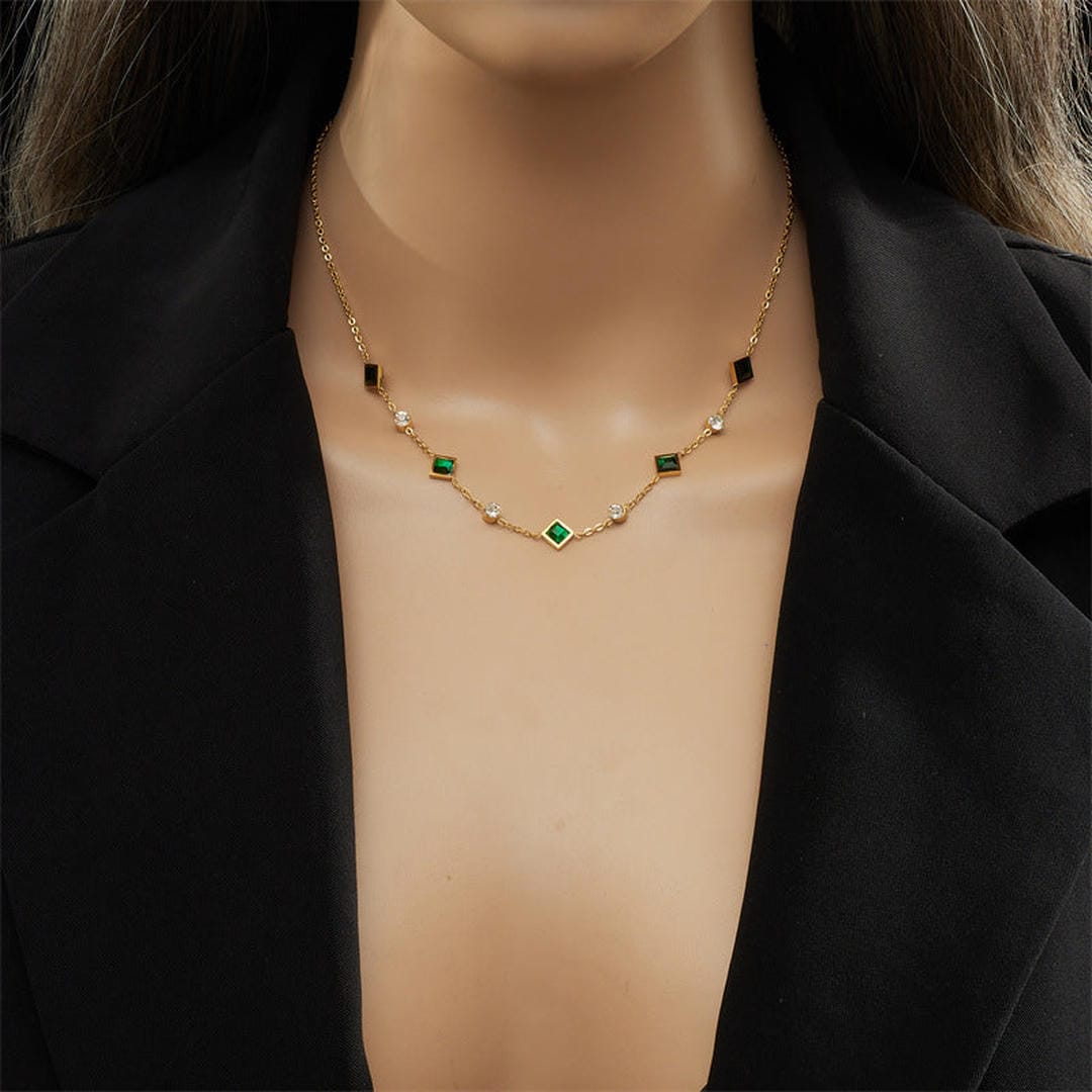 Collar colgante esmeralda real – imagen 3