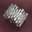 Anillo majestuoso de plata con circonita cúbica – imagen 2