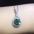 Collar de gota esmeralda radiante – imagen 2