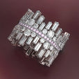Anillo majestuoso de plata con circonita cúbica