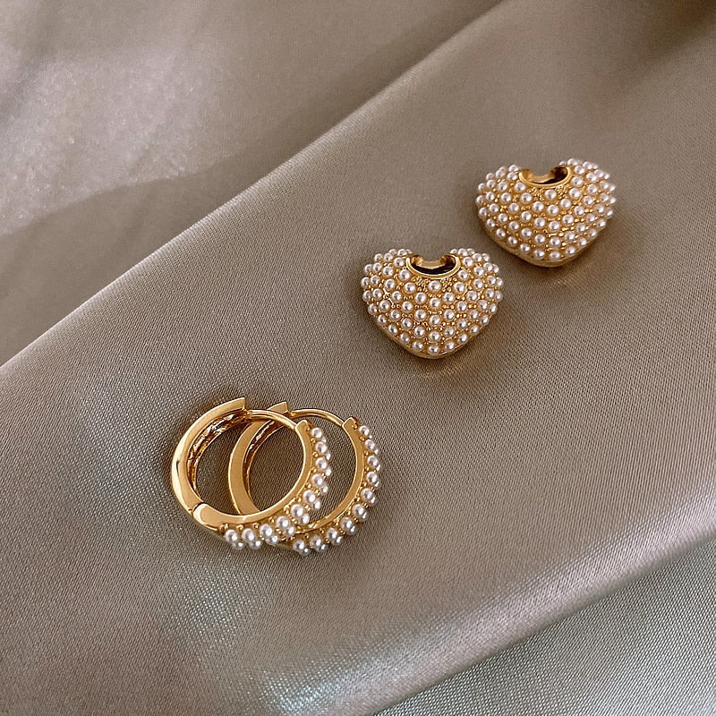 Pendientes Pearl of Love de oro – imagen 2