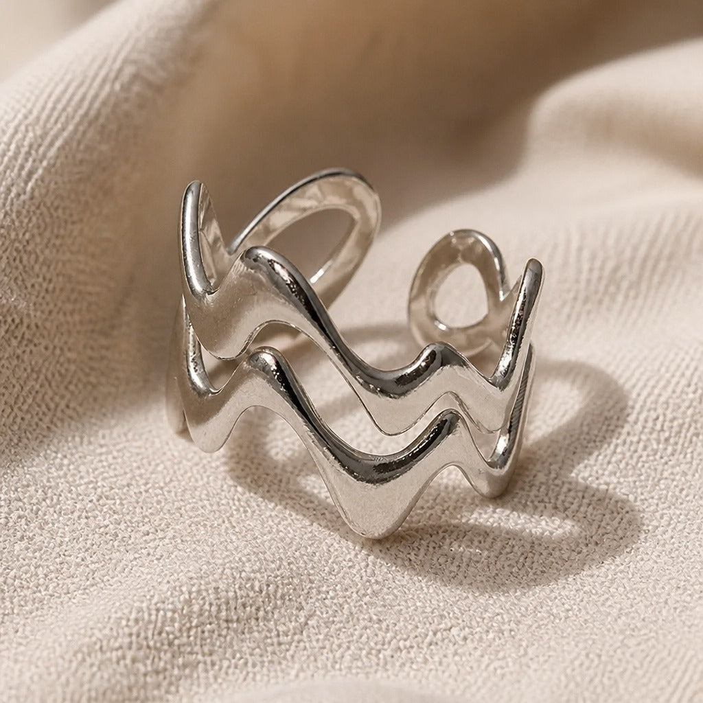 Anillo Casa de banda ondulada — Carmen, Lucía & Rocío