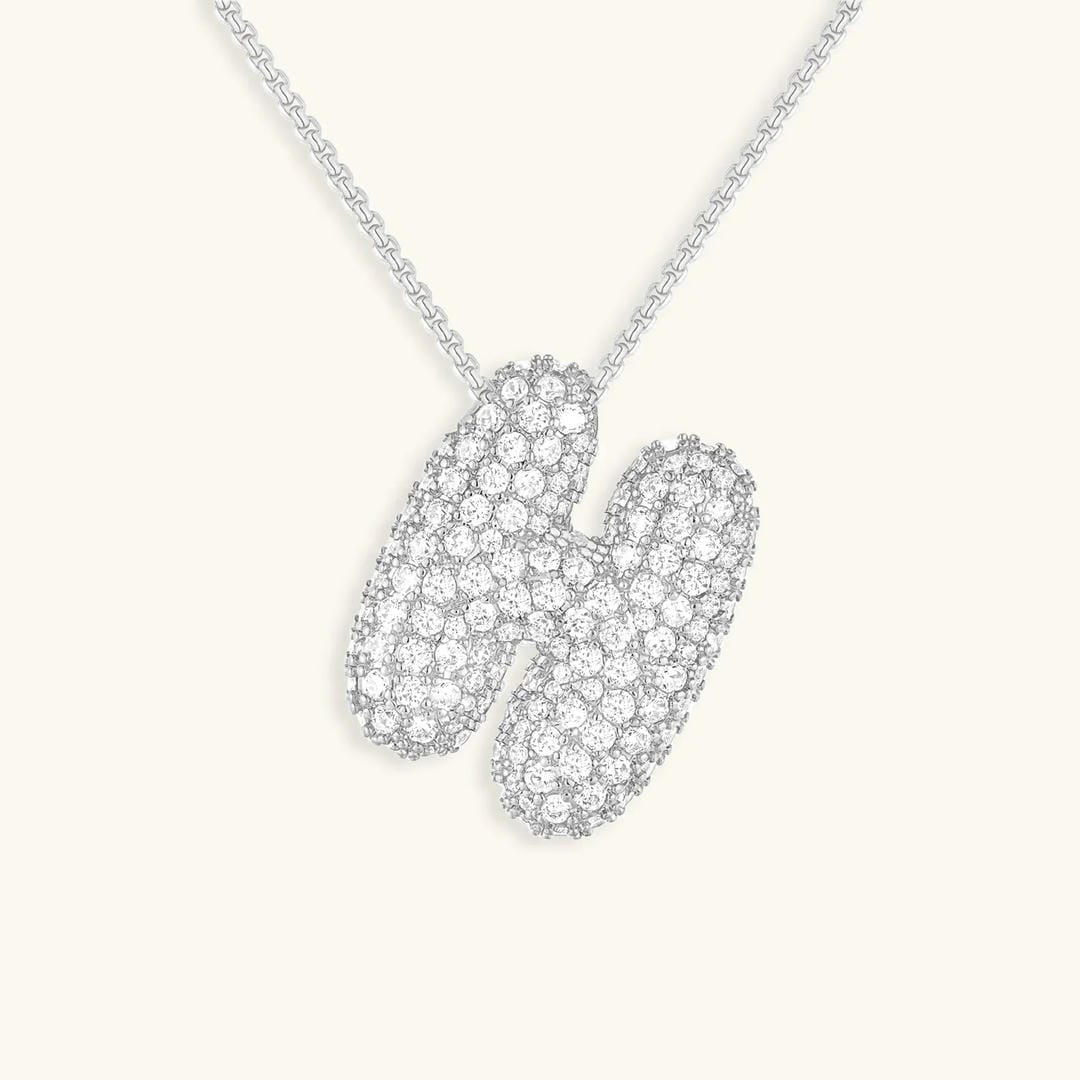 Collar con inicial Bubble de cristales – imagen 39