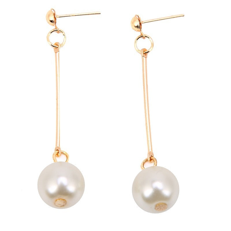 Pendientes de lujo colgantes con perlas trenzadas a mano – imagen 2
