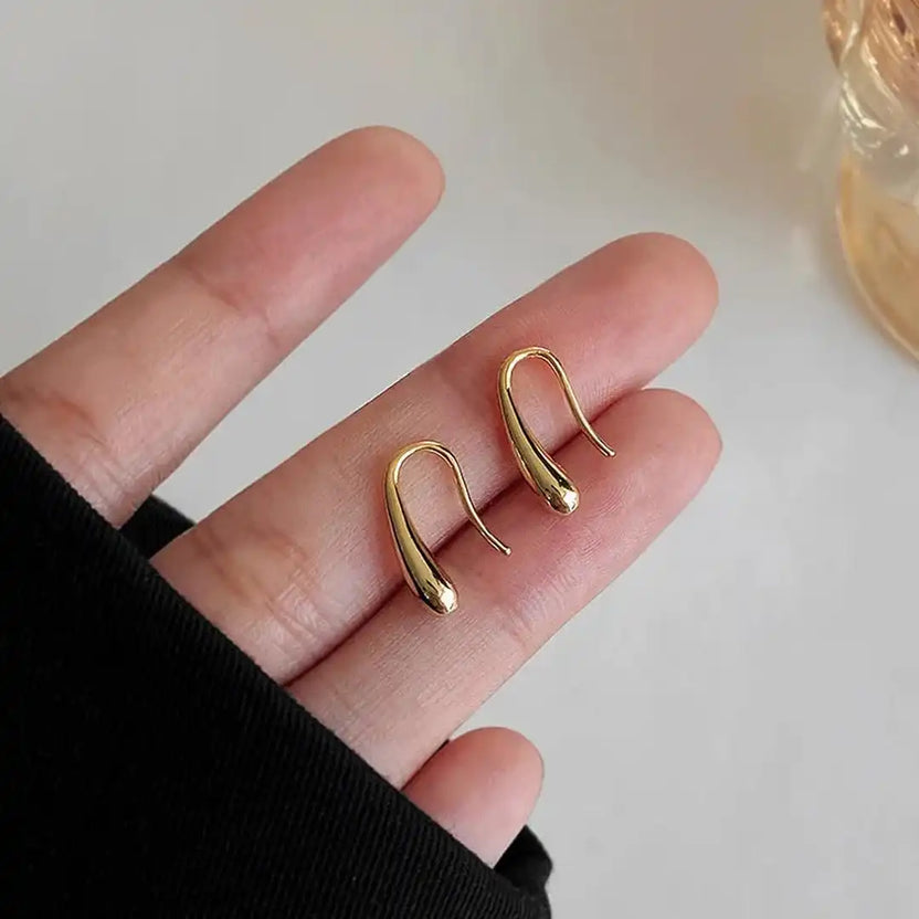 Pendientes de gota pulidos