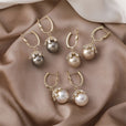 Pendientes elegantes de perla Malia – imagen 4
