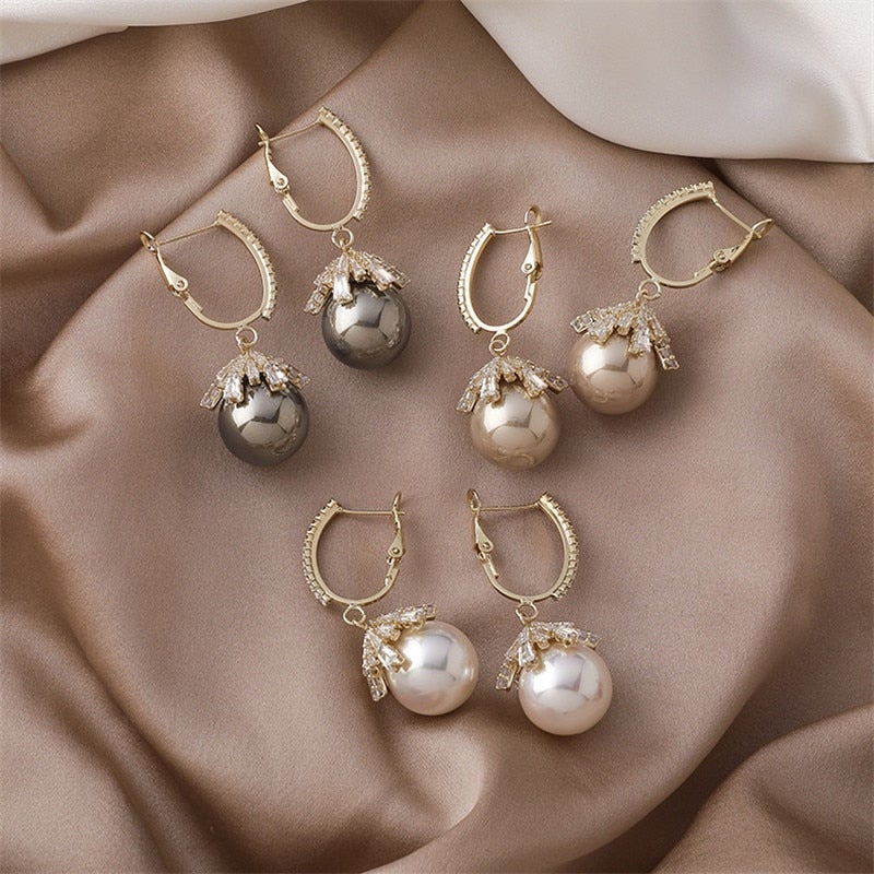 Pendientes elegantes de perla Malia – imagen 4
