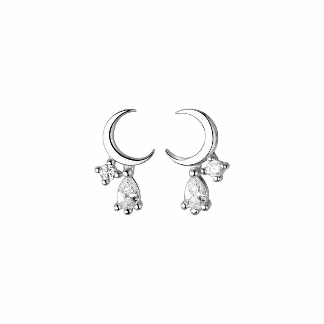 Pendientes de luna creciente con gota – imagen 3