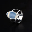 Anillo Christine Marquise de piedra lunar – imagen 2