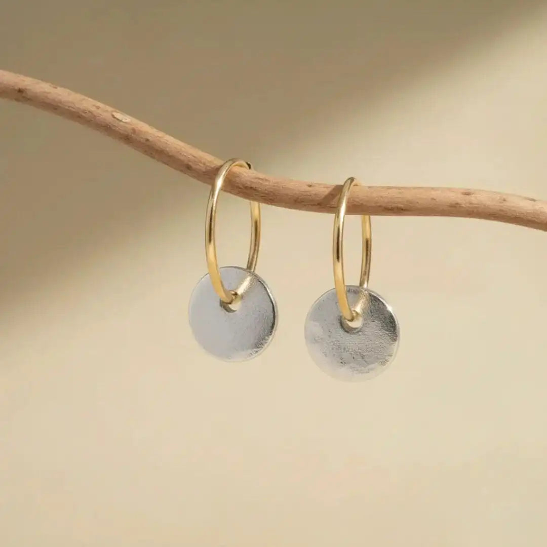 Pendientes de aro elegantes hechos a mano – imagen 2