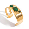 Pulsera vintage de ojo de tigre dorado – imagen 5