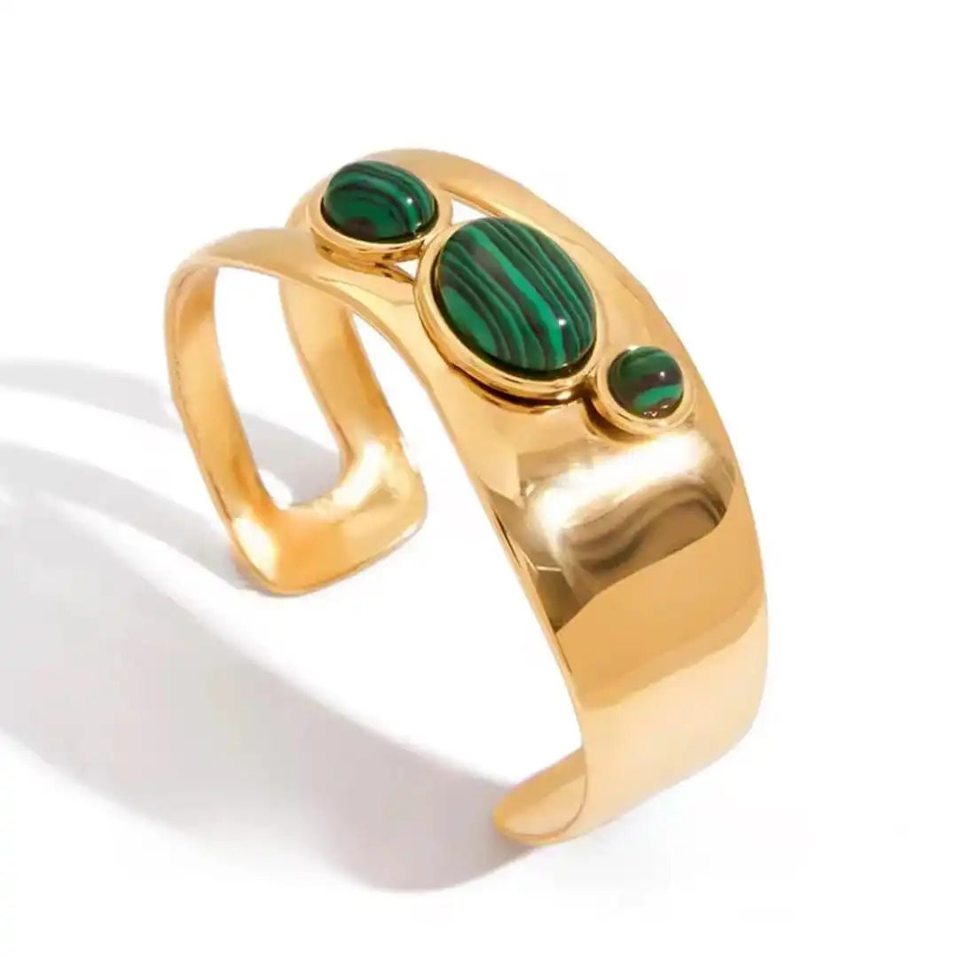 Pulsera vintage de ojo de tigre dorado – imagen 5